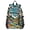 Vibrant Woodblock Landscapes, variant on JIALIOU 14" Laptop Backpack Waterproof Airline Approved Stylish Casual Daypack for Travel Business College Work, Abstract Bronze Geometric