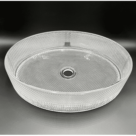 Castello USA 20" Luxe Texture Glass Vessel Sink