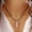 Pink, variant on Faux Gemstone Rock Natural Quartz Healing Point Chakra Reiki Pendant Rope Necklace