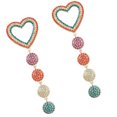 thumbnail image 1 of Minnieouse 1 par de pendientes colgantes Vintage bohemio en forma de corazón con cuentas pendientes boda fiesta joyería novia presente Ropa, zapatos y accesorios Miscelánea Minnieouse AP010637-00, 1 of 6