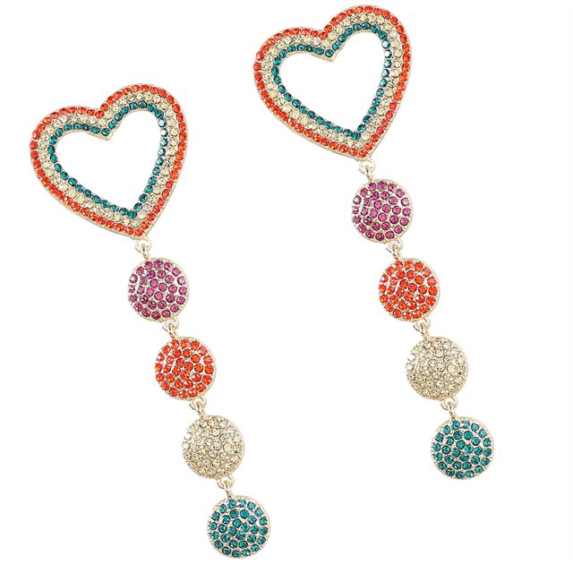 Minnieouse 1 par de pendientes colgantes Vintage bohemio en forma de corazón con cuentas pendientes boda fiesta joyería novia presente Ropa, zapatos y accesorios Miscelánea Minnieouse AP010637-00