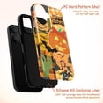 thumbnail image 4 of Halloween Patchwork Phone Case, Pumpkin, Bats & Monster Hand Orange Plaid iPhone Cover for iPhone 16 15 14 13 12 11 Pro Max Mini, 4 of 6