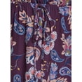 thumbnail image 5 of Falling Flowers Women's Blouson Tiered Dress, Sizes XS-XL, 5 of 6
