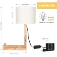 thumbnail image 2 of Cute Desk Lamp - Creative Table Lamp with Wood Base Changeable Shape Desk Lamp for Bedroom, Study, Office, Kids Room, 2 of 8