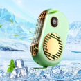 thumbnail image 2 of Green Large Handheld Digital Usb Silent 100 Speed Portable Desktop Personal Efficient Cooling Long Runtime, 2 of 4