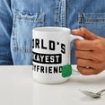 thumbnail image 4 of CafePress - World's Okayest Boyfriend - 15 oz Ceramic Large White Novelty Mug, 4 of 6