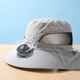 thumbnail image 5 of Sun Hat with Fan, Solar Drive Cooling Hat, Full Face Neck Flap Mosquito Net Sun Hat, Wide Brim Breathable Mesh Fan Cap, for Gardening, Hiking, Fishing, 5 of 6