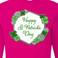 thumbnail image 4 of Inktastic Happy St. Patrick's Day Clovers Long Sleeve T-Shirt, 4 of 5