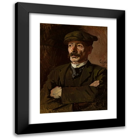 Stanislaw Lentz 11x14 Black Modern Framed Museum Art Print Titled - Worker (1911)