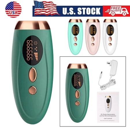 G·PEH 999,999 Flashes IPL Hair Removal Laser Permanent Body epilator Painless Tool (Dark green)