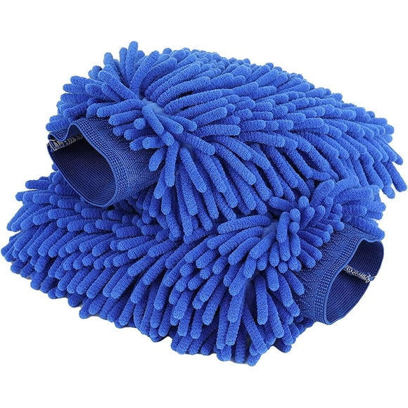 Chenilla Microfiber Wash Glove for Absorbent Car Wash, 2 Pieces Chenille Cleaning Gloves, Car Wash Gloves Car Wash Glove, Car Cleaning Kit Gloves