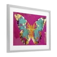 thumbnail image 3 of Stupell Industries Jewel Butterfly over Pink Gray Framed Print Under Glass, design by LSR Design Studio, 3 of 9