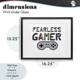 thumbnail image 4 of Stupell Industries Fearless Gamer Retro Black Framed Print Under Glass, design by Yass Naffas Designs, 4 of 10