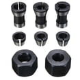 thumbnail image 1 of 8Pcs High Precision Adapter Collet Set 6mm/6.35mm/8mm Collet Chuck Engraving Trimming Machine Router Milling Cutter Tool, 1 of 5