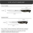 thumbnail image 2 of JoyJolt 2-Piece Utility Knife High Carbon Steel Kitchen Knife, 2 of 7