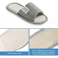 thumbnail image 3 of LZLINGMEI 1Pair Slippers for Women,Foam Soft Warm Slip On Open Toe Linen Cotton House,Anti-Skid Cozy for Indoor Outdoor Slippers, 3 of 10