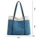 thumbnail image 2 of Bolso de mano para ordenador portátil para mujer, bolso de lona, bolso de hombro, bolso de tela de Color sólido para mujer con bolso de lona para mujer, 2 of 6