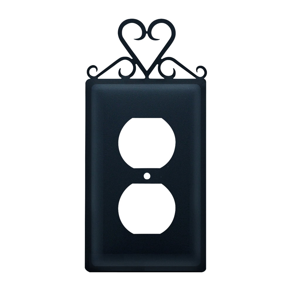 Hear t Single Outlet Cover