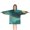 Teal And Gold, variant on Green and Gold Marble Glitter Waves Pattern Blanket Hoodies for Kids 6-13YR Oversize Wearable Blanket Hoodies for Boys Girls Teens