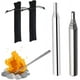 thumbnail image 1 of Fuelle de bolsillo de 2 uds, fuelle telescópico de acero inoxidable, herramienta de arranque de fuego para cocinar, Picnic, barbacoa, caza, pesca, senderismo, 1 of 5