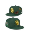 thumbnail image 2 of MLB Gorra San Diego Padres Baseball Snapback Plain Cap Sun Hat, 2 of 3