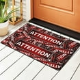 thumbnail image 1 of ZICANCN Area Rugs Doormat , Banner Header Attention Facecloth Non-Slip Floor Mat Rug for Living Room Kitchen Sink Area Indoor Outdoor Entrance 36"x24", 1 of 9