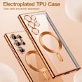 thumbnail image 3 of JETech Electroplated Case for Samsung Galaxy S24 Ultra 6.8-Inch, Camera Lens Full Protection, Compatible with MagSafe Wireless Charging, Shockproof Soft TPU Phone Cover (Titanium Orange), 3 of 7