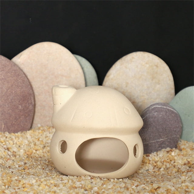 Ceramic Aquarium Decorative Ornament Unique Underwater Shelter for Fish Tank Environment
