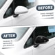 thumbnail image 3 of Reemplazo de tapa de espejo retrovisor lateral izquierdo y derecho de Unique Bargains en negro brillante para Vauxhall/Opel Corsa D Corsa E 2006-2019, no para espejos con luz de señal de giro, 3 of 7