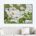 thumbnail image 2 of wall26 Canvas Print Wall Art White Daisy Flower Field Countryside Farm Nature Wilderness Wood Panels Modern Art Rustic Decorative Zen Landscape Relax/Calm for Living Room, Bedroom, Office - 12"x, 2 of 5