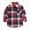 Watermelon Red_JWD0, variant on WXFAZCVU Boys Plaid Flannel Shirt Long Sleeve Tops Button Down Shirts Fall Winter Outfits Size 18-24 Months