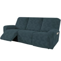 Lavish Cover Stretch Recliner Sofa Cover, Non-Slip Slipcovers for Recliner Sofa, Washable Furniture Protector with Pocket & Elastic Bottom for Kids Pets, 3 Seaters, Dark Gray