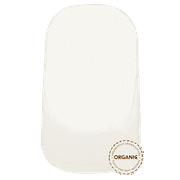 BabyBjorn Fitted Sheet for Cradle, Organic, Cotton, White, 1 Piece