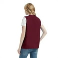 thumbnail image 5 of TOPTIE Adult Volunteer Activity Vest Supermarket Uniform Vests Clerk Workwear-Burgundy-S, 5 of 9