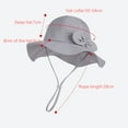 thumbnail image 3 of TBWNWG UPF 50+ Kids Sun Hat Adjustable Wide Brim Fisherman Cap for Toddlers Outdoor Summer Beach,Size One Size, 3 of 3