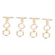 thumbnail image 5 of BESTYASH 4Ud Metálicos Dorados Para De Collar Con Extensores Multifuncionales, 5 of 8