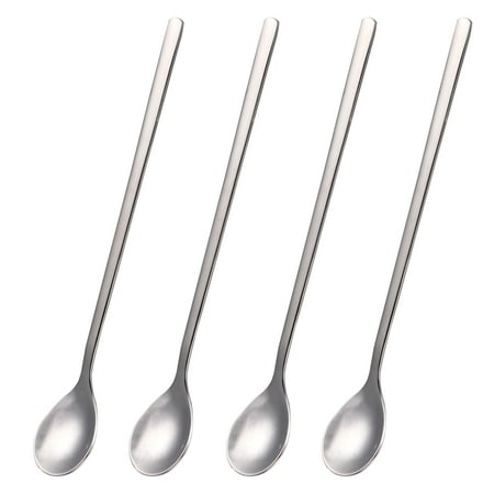 

4Pcs Stainless Steel Coffee Stirring Spoons Dessert Spoons Durable Food Spoons