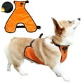 thumbnail image 2 of UOSIA Waterproof Dog Belly Cover Short Legged Female/Male Dog Chest Protector Warm Dog Vest,XS,Orange-Male, 2 of 6