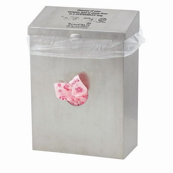Scensibles Sanitary Napkin Receptacle/Liner,Silver CDSS