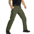 thumbnail image 7 of Domuza Cargo Pants for Men Hiking Work Waterproof Relaxed Fit Stretch Lightweight Outdoor Travel Pant Green XL, 7 of 7