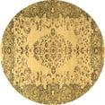 thumbnail image 1 of Ahgly Company Indoor Round Persian Brown Traditional Area Rugs, 5' Round, 1 of 4
