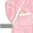 thumbnail image 7 of Catalonia Wearable TV Blanket with Sleeves Arms & Feet pockets for Adult Micro Plush Fleece Large Wrap Throw Robe 75 x 5, 7 of 7