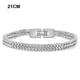 thumbnail image 5 of Qarigey de 19 cm/21 cm, brazalete de acero de titanio, estilo europeo americano, cadena de mano de quilla trenzada de moda para hombres con Ropa, zapatos y accesorios Miscelánea Acero 21CM Qarigey  AP014719-06, 5 of 6