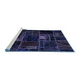 thumbnail image 2 of Ahgly Company Machine Washable Indoor Rectangle Oriental Blue Modern Area Rugs, 5' x 8', 2 of 4