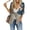 Deep Blue, variant on Women's Floral Kimono Ruffled Sleeve tie Cardigan Floral Lightweight Ruffle 3/4 Sleeve Boho Flowy Beach Cover Ups
