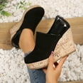 thumbnail image 2 of Konbeca Mocassins à Plateforme pour Femmes Chaussures Décontractées d'Affaires à Enfiler Mode Femmes Tête Ronde Décontractée Confortables Plage Mocassins Antidérapants pour Travail Habillé École, 2 of 7