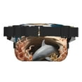 thumbnail image 3 of Balery Coral Fish Dolphin Mochila Cinturón para Mujeres y Hombres, Bolsa de Cintura Impermeable de Doble Capa con Correa, 3 of 9