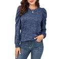 thumbnail image 3 of Sudadera de manga larga Nikou cuello redondo para mujer, 3 of 5