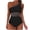 Black C, variant on Swimsuit Women One Piece Tummy Control Bathing Suit For Women Modest V Neck Slimming Mesh Swimwear Monokini