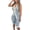 Grey, variant on Womens 2 Piece Shorts Set Summer Ribbed Y2K Halter V-Neck Button Vest Sets for Party Outings Tracksuits Romper Set